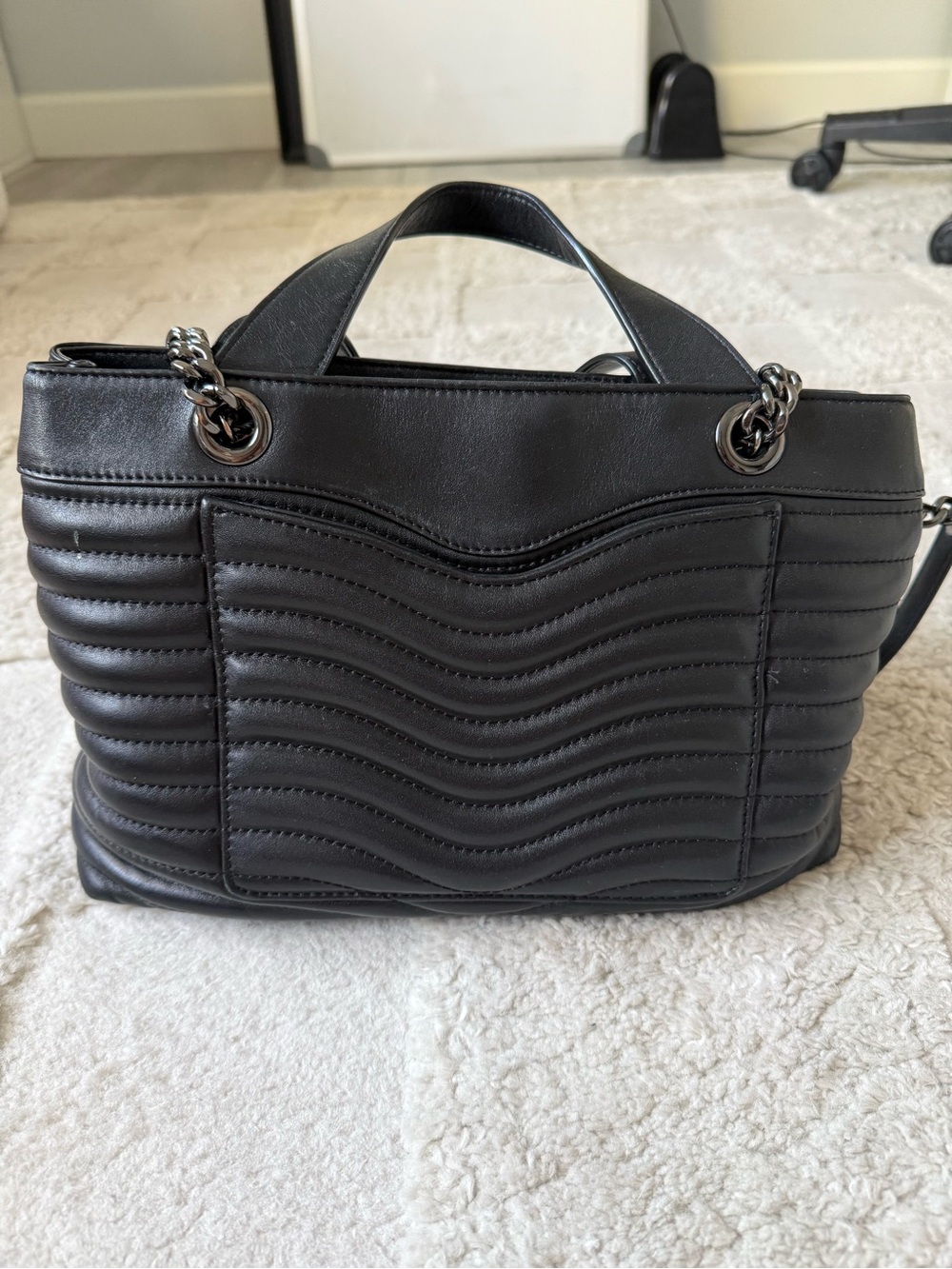 Rebecca Minkoff Black Quilted Leather Purse - Picture 5 of 7